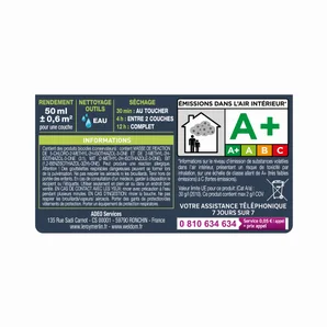Testeur peinture granit 6 satiné LUXENS 50 ml