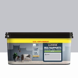 Peinture granit 5 mur, boiserie, radiateur LUXENS satiné 2.5L+20% gratuit