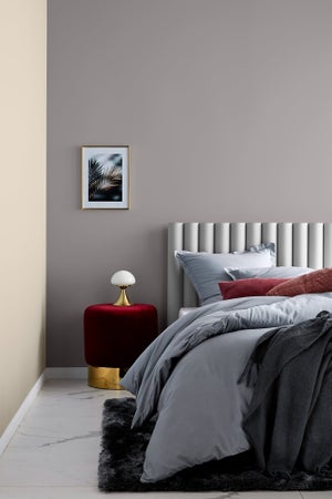 Peinture satiné mur, boiserie et radiateur, LUXENS Khol 4, gris, 0.5 litre