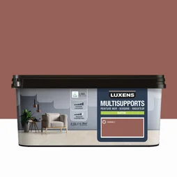 Peinture satiné mur, boiserie et radiateur, LUXENS Havana 3, brun, 2.5 litres