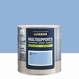 Peinture satiné mur, boiserie et radiateur, LUXENS Balsa 4, bleu, 0.5 litre