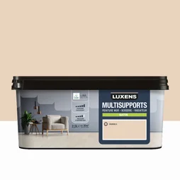 Peinture satiné mur, boiserie et radiateur, LUXENS Havana 6, brun, 2.5 litres