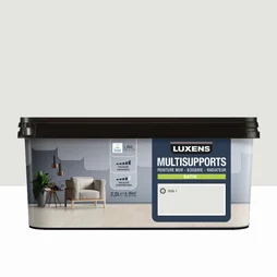 Peinture satiné mur, boiserie et radiateur, LUXENS Cool 1, blanc, 2.5 litres