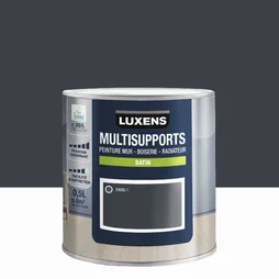 Peinture satiné mur, boiserie et radiateur, LUXENS Paris 1, gris, 0.5 litre