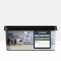 Peinture satiné mur, boiserie et radiateur, LUXENS Cool 6, blanc, 2.5 litres