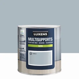 Peinture satiné mur, boiserie et radiateur, LUXENS Paris 6, gris, 0.5 litre