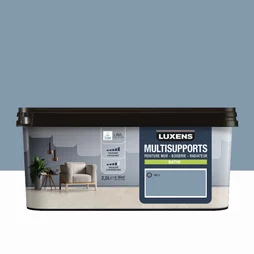 Peinture satiné mur, boiserie et radiateur, LUXENS Ink 5, gris, 2.5 litres