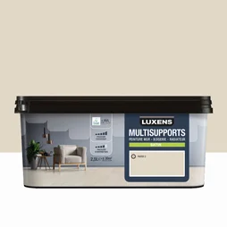 Peinture satiné mur, boiserie et radiateur, LUXENS Paper 2, blanc, 2.5 litres