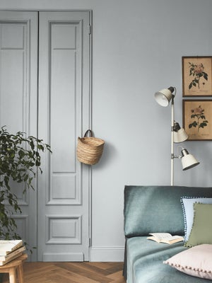 Peinture satiné mur, boiserie et radiateur, LUXENS Smoke 6, gris, 2.5 litres