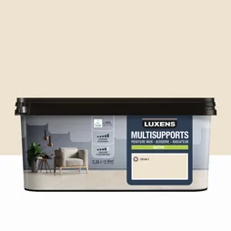 Peinture satiné mur, boiserie et radiateur, LUXENS Cream 2, blanc, 2.5 litres