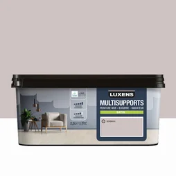 Peinture satiné mur, boiserie et radiateur, LUXENS Bohemia 6, brun, 2.5 litres