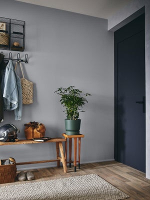 Peinture satiné mur, boiserie et radiateur, LUXENS Granit 3, gris, 2.5 litres