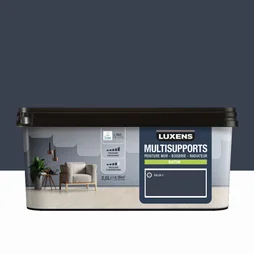 Peinture satiné mur, boiserie et radiateur, LUXENS Balsa 0, bleu, 2.5 litres