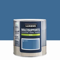 Peinture satiné mur, boiserie et radiateur, LUXENS Sloop 2, bleu, 0.5 litre