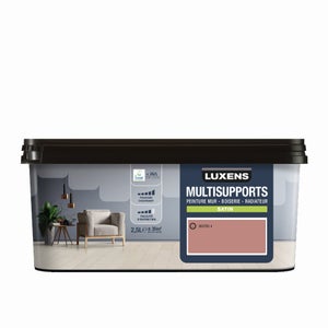 Peinture satiné mur, boiserie et radiateur, LUXENS Bistro 4, rouge, 2.5 litres