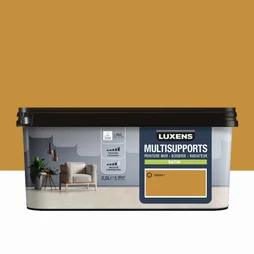 Peinture satiné mur, boiserie et radiateur, LUXENS Banana 1, jaune, 2.5 litres