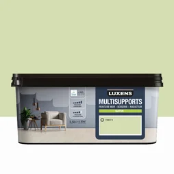 Peinture satiné mur, boiserie et radiateur, LUXENS Forest 6, vert, 2.5 litres