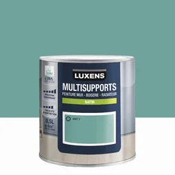 Peinture satiné mur, boiserie et radiateur, LUXENS Mint 3, vert, 0.5 litre