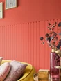 Peinture satiné mur, boiserie et radiateur, LUXENS Lava 3, orange, 0.5 litre
