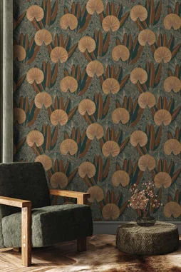 Papier peint intissé Aspéria terracotta