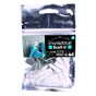 Lot de 10 chevilles crampon, diam. 8 + vis, blanche