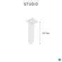 Pied ajustable INSPIRE Studio noir anodisé