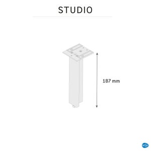 Pied ajustable INSPIRE Studio noir anodisé