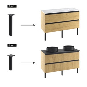 Pied ajustable INSPIRE Studio noir anodisé