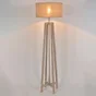 Lampadaire, E27 colonne bois HEMINGWAY COREP h. 151 cm