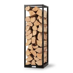 Range-bûches noir LE MARQUIER Rba120 l.39 x H.119 cm