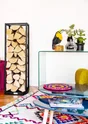 Range-bûches noir LE MARQUIER Rba120 l.39 x H.119 cm