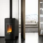 Poêle à granulés FREEPOINT Duke airtight noir 12 kW