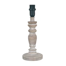 Pied de lampe Candice, bois naturel, 26 cm, COREP