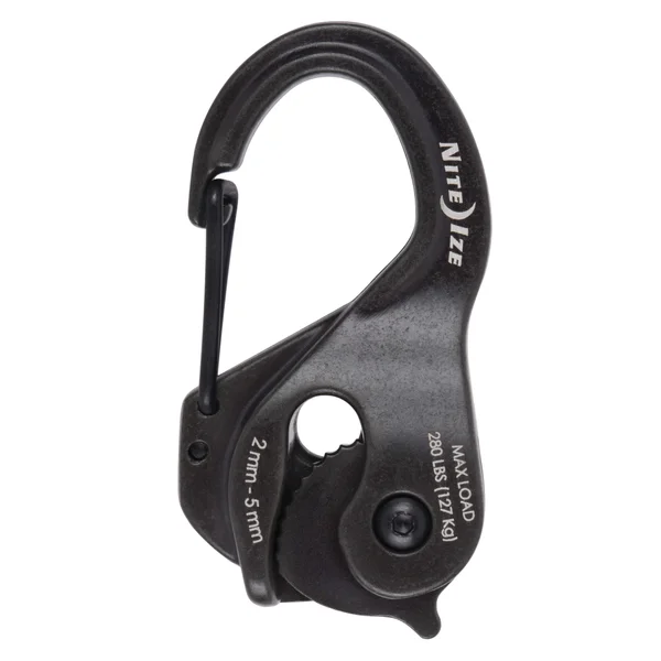 Tendeur en aluminium noir pour ficelle de 2 à 5mm nite ize