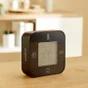 Thermomètre pour intérieur 4 en 1, écran coloré avec rétro-éclairage, EQUATION, noir