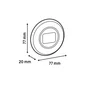 Thermomètre pour intérieur digital, EQUATION, blanc