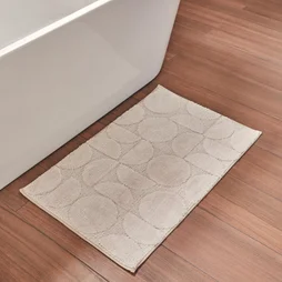 Tapis de bain, NORASIA Amar, l.50 x L.80 cm beige
