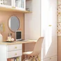 Porte battante SPACEO Evo'm Newport H.204,8 X L.40 cm blanc