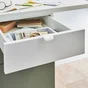 Facade extérieure de tiroir SPACEO Evo'm Newport H.12,8 X L.40 cm blanc