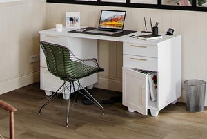 Porte battante SPACEO Evo'm Newport H.38,4 X L.40 cm blanc