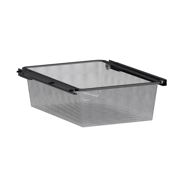 Panier coulissant pour caisson SPACEO Evo'm Mesh noir l.36.8 x  P.48 cm