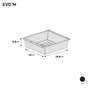 Panier coulissant pour caisson SPACEO Evo'm Mesh noir l.56.8 x  P.48 cm