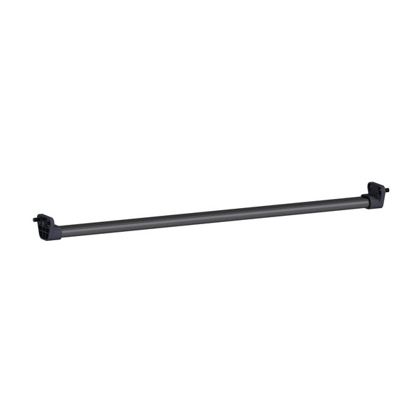 Kit barre de penderie et supports SPACEO Evo'm noir L.56.8 cm
