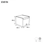 Boite SPACEO Evo'm H.29 x l.36 x P.35 cm gris chiné