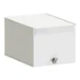 boite fermee evo'm tissu h.29 x l.36 x p.50 cm blanc spaceo