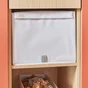 boite fermee evo'm tissu h.29 x l.36 x p.50 cm blanc spaceo