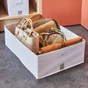 boite evo'm tissu h.16 x l.36 x p.50 cm blanc spaceo