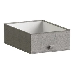 Panier SPACEO Evo'm H.16 x l.36 x P.50 cm gris chiné