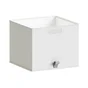boite evo'm tissu h.29 x l.36 x p.35 cm blanc spaceo