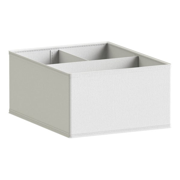 organisateur de tiroir evo'm h.13,5 x l.29 x p.23,5 cm blanc spaceo